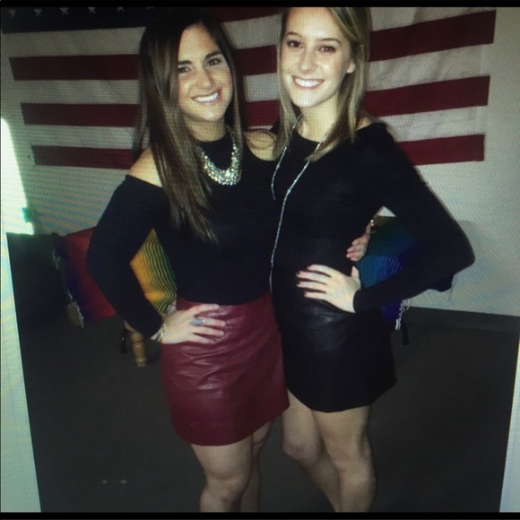 Vegan Leather Mini Skirt Free People - Picture 2 of 6